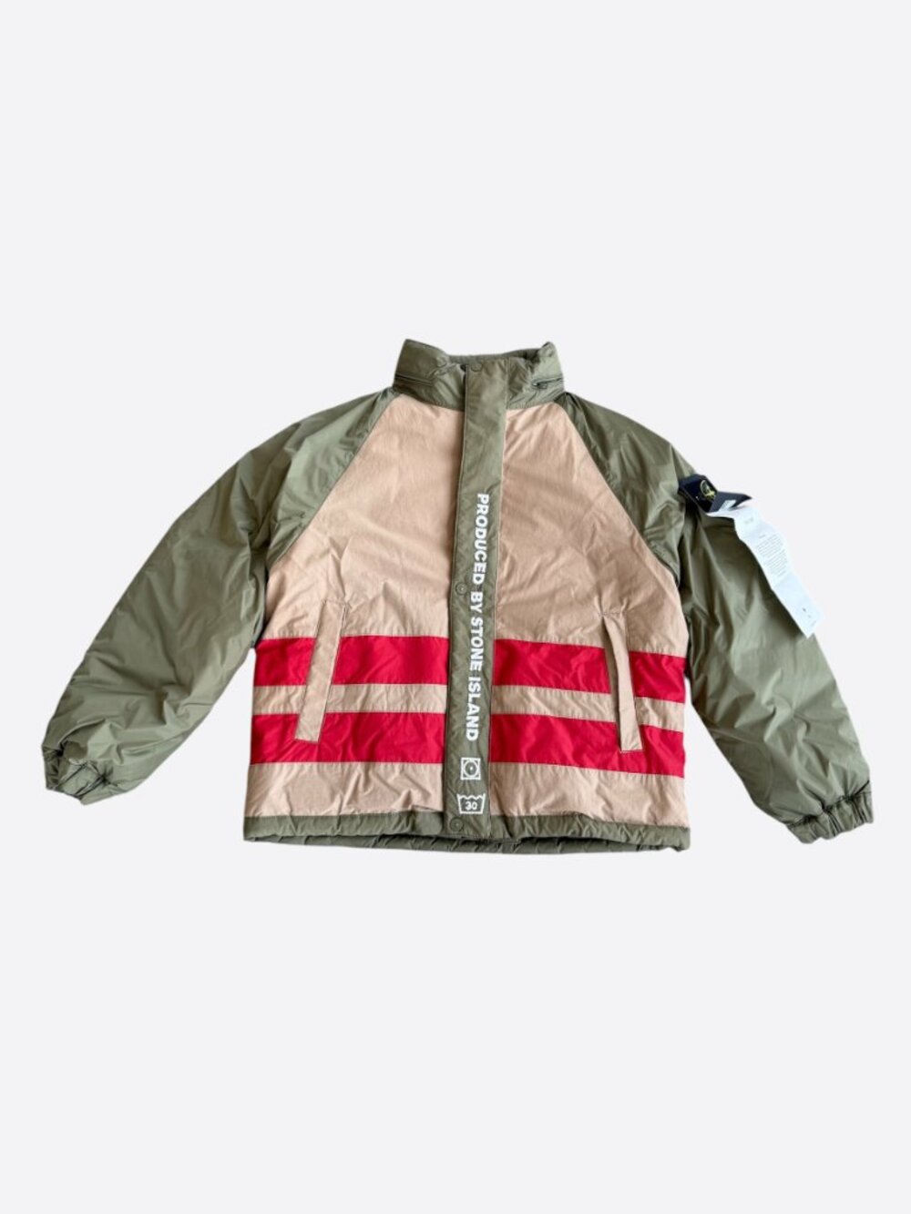 Chrome Hearts Stone Island Supreme Olive & Beige Puffer Jacket